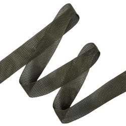 Окантовочная лента-бейка, цвет Тёмно-Серый 22мм (на отрез)  в Чапаевске
