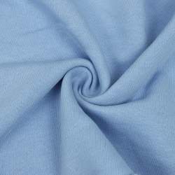 Ткань Футер 3-х нитка, Петля, цвет Светло-Голубой (на отрез)  в Чапаевске
