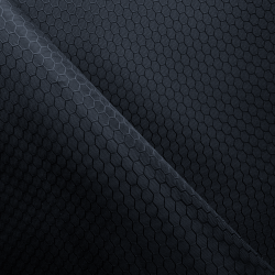 Ткань Оксфорд 300D PU Рип-Стоп СОТЫ, цвет Черный (на отрез)  в Чапаевске