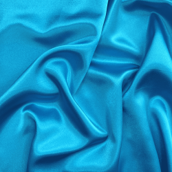 *Ткань Атлас-сатин, цвет Голубой (на отрез)  в Чапаевске