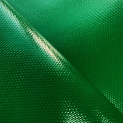 Ткань ПВХ 600 гр/м2 плотная, Зелёный (Ширина 150см), на отрез  в Чапаевске