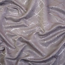 Ткань Блэкаут для штор светозатемняющая 75% &quot;Ледовое тиснение  Серый&quot;   в Чапаевске