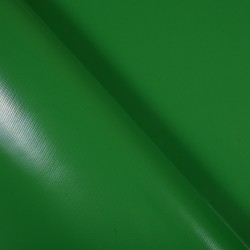 Ткань ПВХ 450 гр/м2, Зелёный (Ширина 160см), на отрез  в Чапаевске