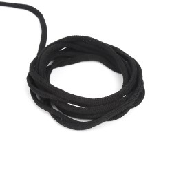 Шнур для одежды 4,5 мм, цвет Чёрный (на отрез)  в Чапаевске