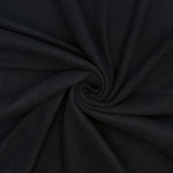 Флис Односторонний 130 гр/м2, цвет Черный (на отрез)  в Чапаевске