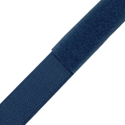 Контактная лента 25мм цвет Синий (велькро-липучка, на отрез)  в Чапаевске