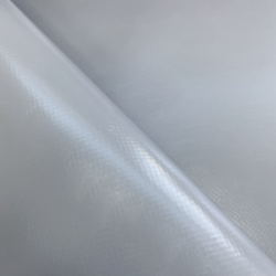 Ткань ПВХ 450 гр/м2, Серый (Ширина 160см), на отрез  в Чапаевске