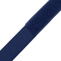 Контактная лента 25мм цвет Тёмно-Синий (Велькро-липучка), на отрез  в Чапаевске