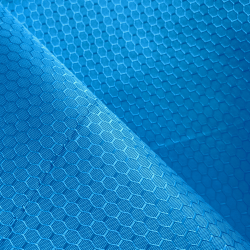 Ткань Оксфорд 300D PU Рип-Стоп СОТЫ, цвет Голубой (на отрез)  в Чапаевске
