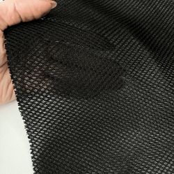Сетка 3D трехслойная Air mesh 165 гр/м2, цвет Черный (на отрез)  в Чапаевске