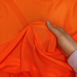 Трикотажная Сетка 75 г/м2, цвет Оранжевый (на отрез)  в Чапаевске
