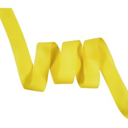 Окантовочная лента-бейка, цвет Жёлтый 22мм (на отрез)  в Чапаевске